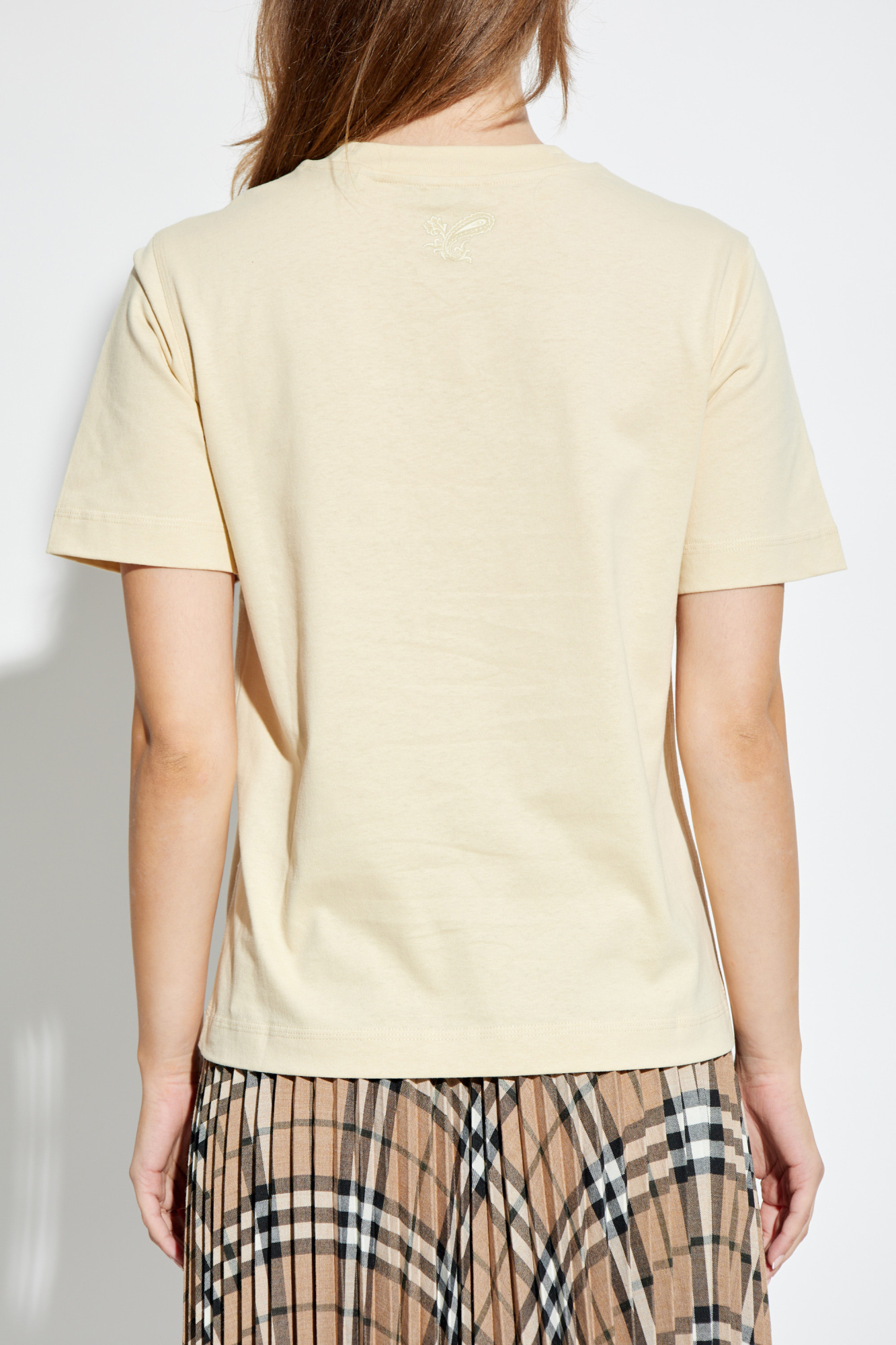 Beige T-shirt with logo Burberry - Vitkac Italy